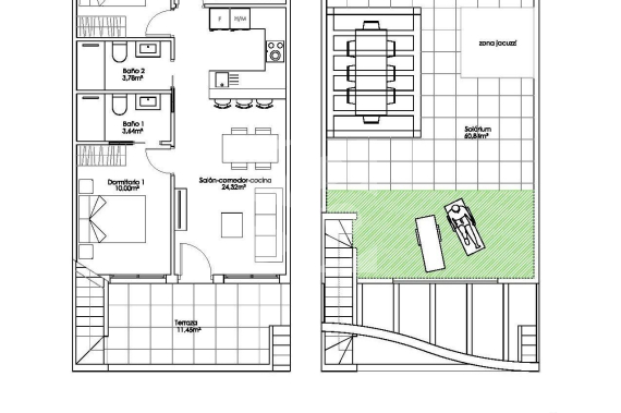Bungalow - New Build - PILAR DE LA HORADADA - Parque Ramon eugenio Escudero