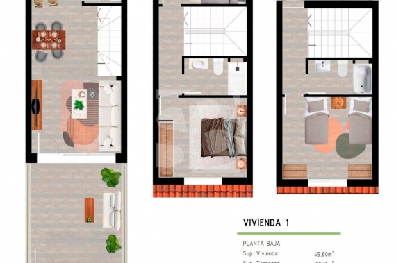 Town House - Nouvelle construction - SAN PEDRO DEL PINATAR - Pueblo