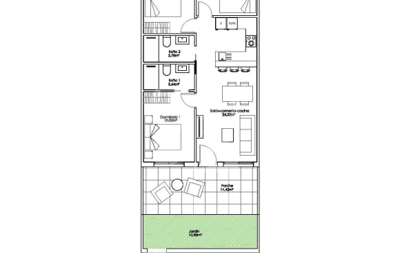 Bungalow - New Build - PILAR DE LA HORADADA - Parque Ramon eugenio Escudero