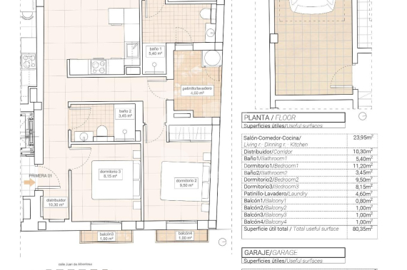 Апартамент - Новостройка - Hondón de las Nieves - Pueblo