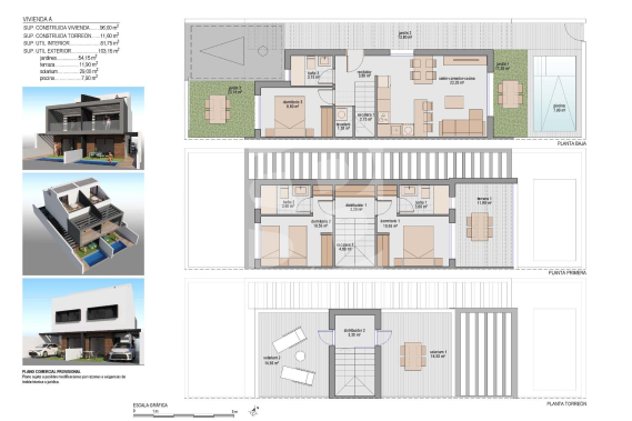 Semidetached - Nowo zbudowane - SAN JAVIER - 