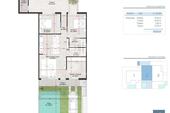 Bungalow - Nowo zbudowane - SAN JAVIER - 